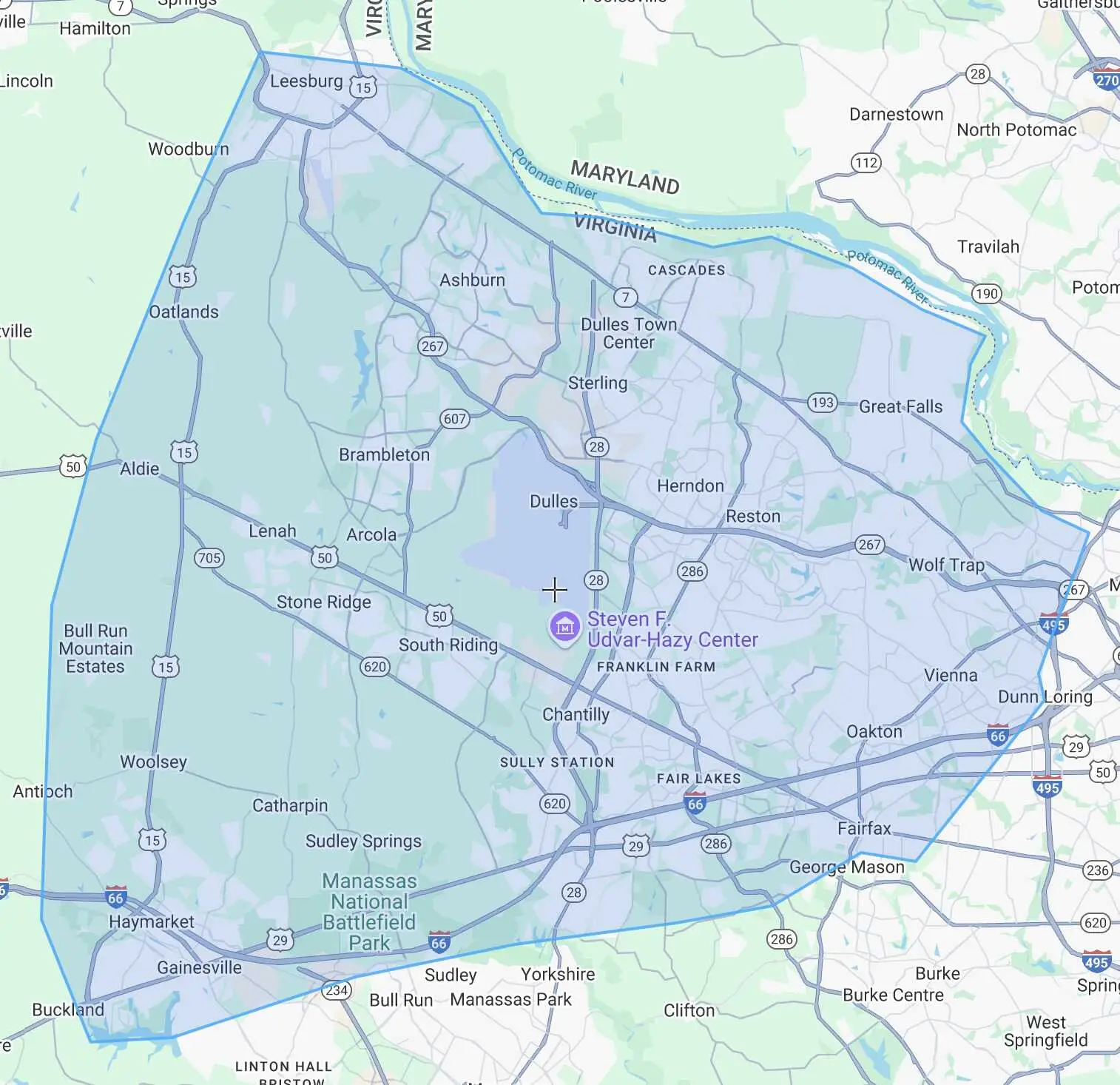 HVAC Service Areas in Northern Virginia